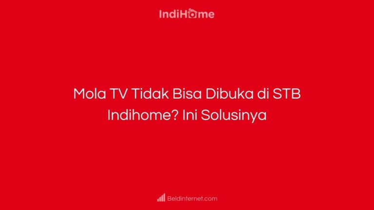 Mola TV Tidak Bisa Dibuka di STB Indihome_ Ini Solusinya