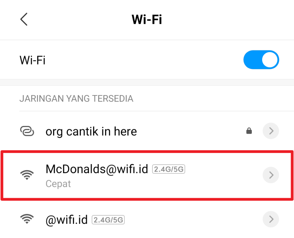 Sekilas Tentang WiFi McDonald